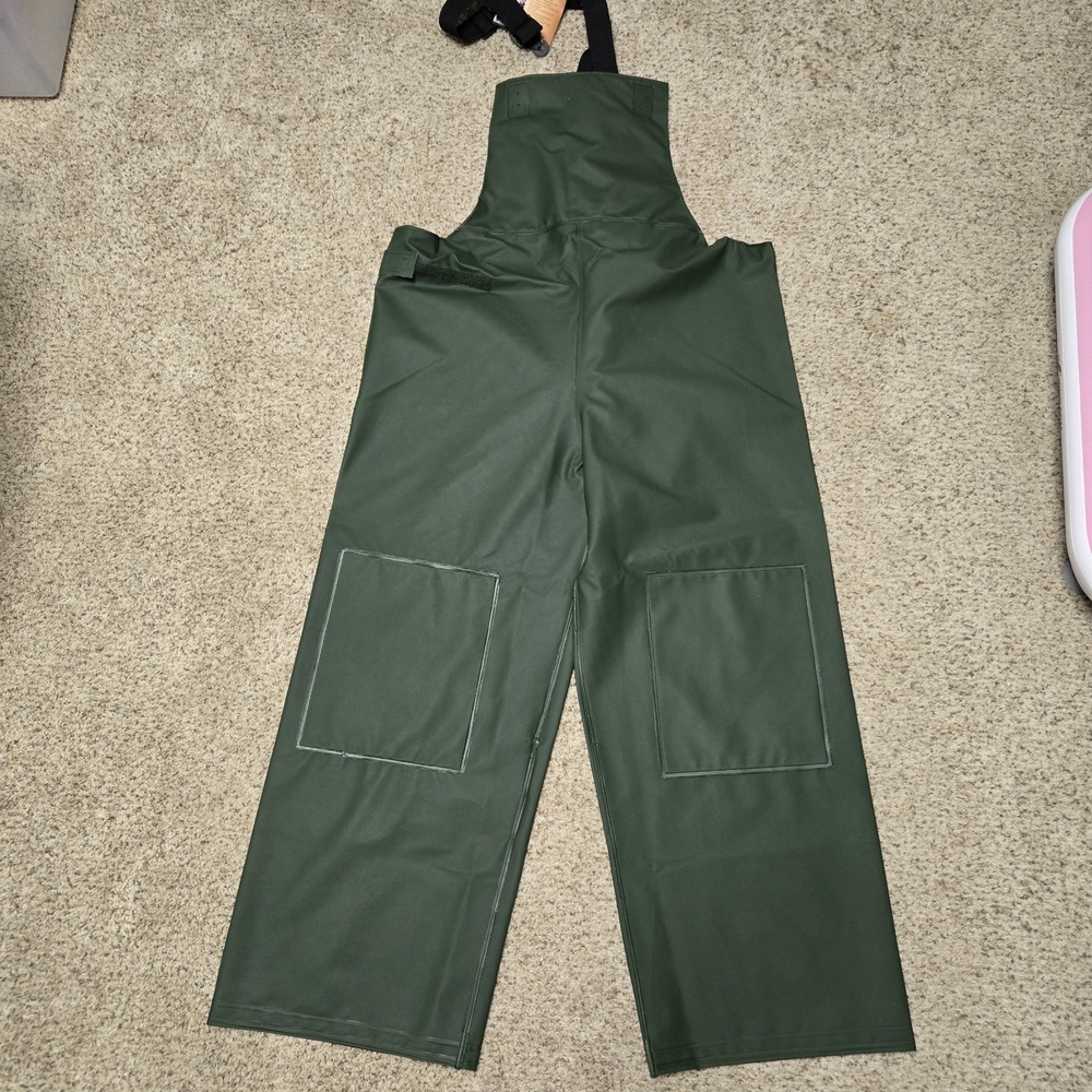 PRO RAINER "Pro Basic Coastal Trousers" Green Waterproof‎ Bibs Overalls ~ XL NEW